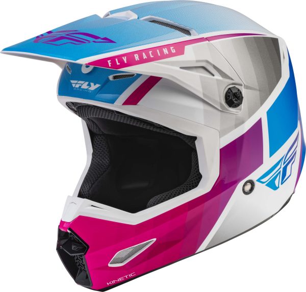 Casco Fly Racing Kinetic Drift Rosado/Blanco/Azul