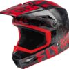 Casco Fly Racing Kinetic Scan Niño Rojo/Blanco