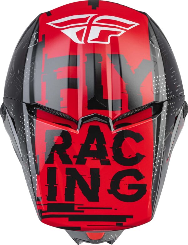 Casco Fly Racing Kinetic Scan Niño Rojo/Blanco - Imagen 4