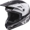Casco Fly Racing Kinetic Straight Edge Blanco/Negro