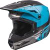 Casco Fly Racing Kinetic Straight Edge Azul/Negro/Gris