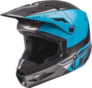 Casco Fly Racing Kinetic Straight Edge Azul/Negro/Gris