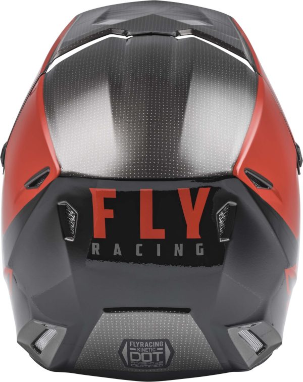 Casco Fly Racing Kinetic Straight Edge Rojo/Negro/Gris - Imagen 3