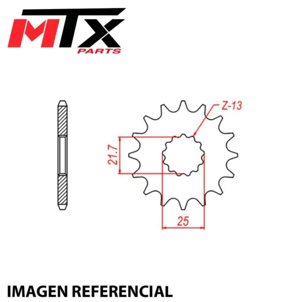 Piñón Ataque MTX Suzuki RMZ-250