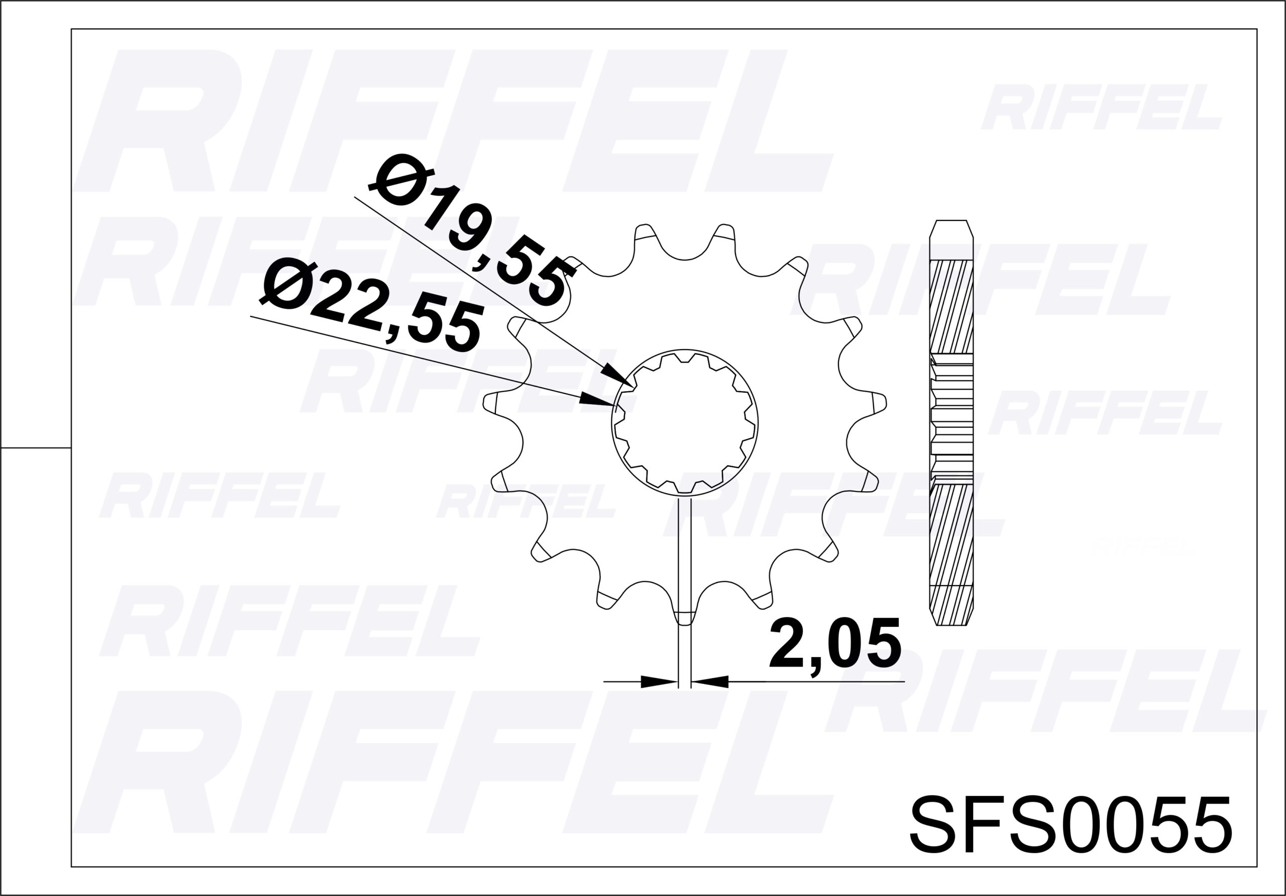 Piñón de Ataque RIFFEL Euromot GXT-200 - Imagen 2