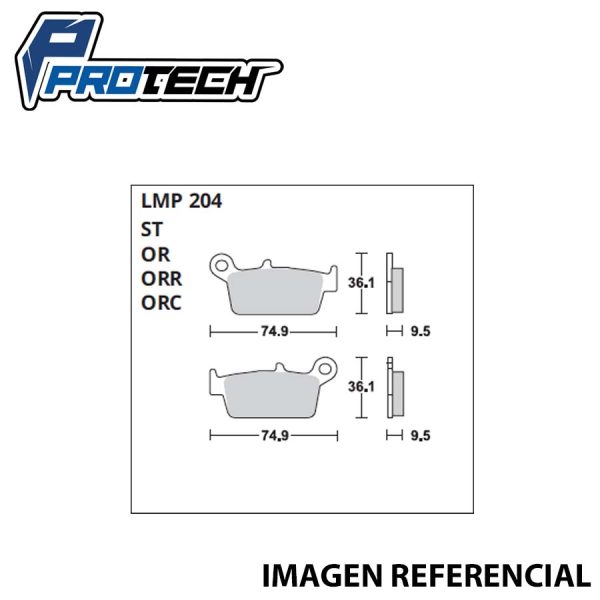 Pastilla Freno ProTech LMP-204 (Trasera)