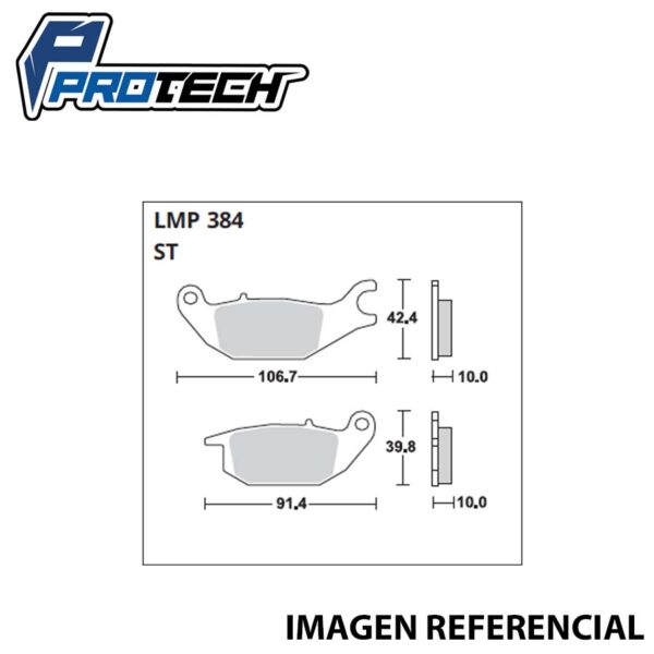 Pastilla Freno ProTech LMP-384 (Trasera)