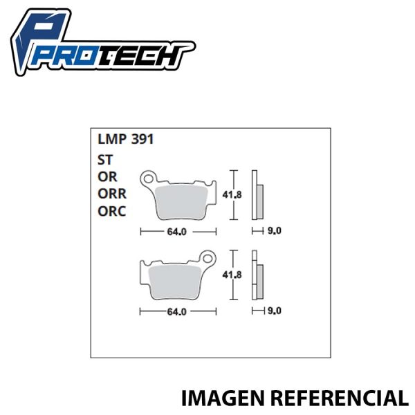 Pastilla Freno ProTech LMP-391 (Trasera)