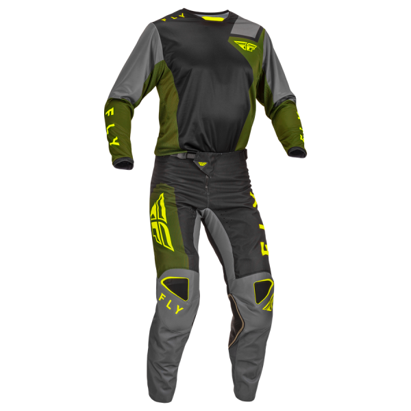 TRAJE FLY RACING KINETIC JET OLIVE//BLACK 2023