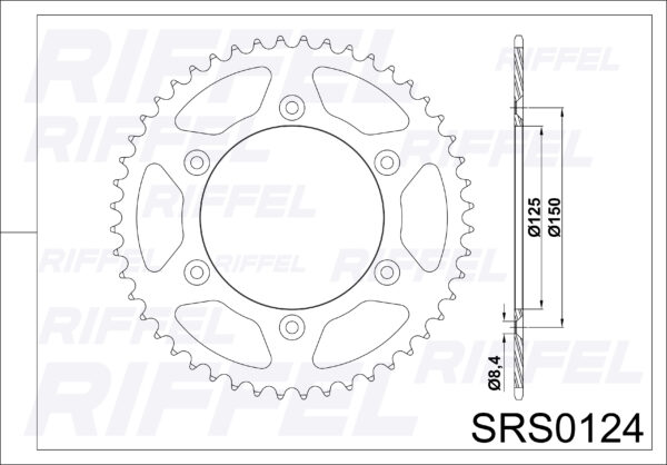 Catalina Riffel KTM-250 SXF/EXC  51T - Imagen 2