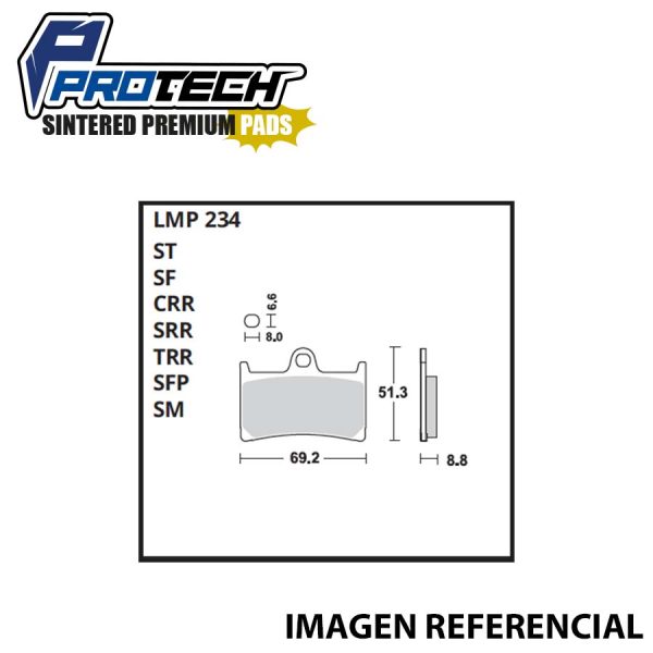 SINTERIZADA YAMAHA R6/R1/MT09 ( DELANTERA )