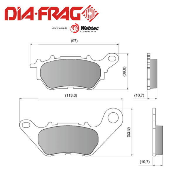 DIAFRAG  LMP-532 YAMAHA YZF-R3 TRASERA