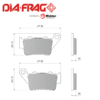 DIAFRAG LMP-275 KTM NS-200 TRASERA (SEMI METALICA)