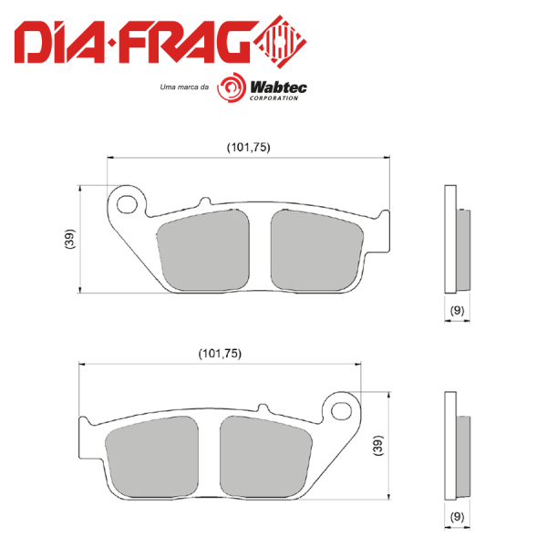 DIAFRAG LMP-300 HONDA CB-500 DELANTERA (SEMI METALICA)