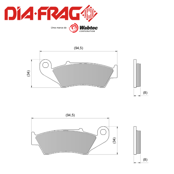 DIAFRAG LMP-203 HONDA XR-250 DELANTERA