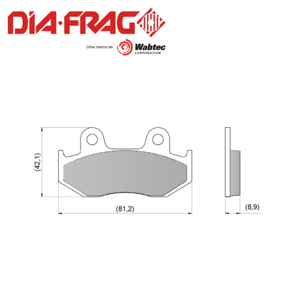 DIAFRAG LMP-158 HONDA ELITE/V-MEN DELANTERA