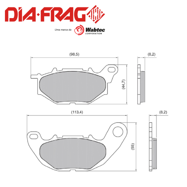 DIAFRAG LMP-531 YAMAHA YZF-R3 DELANTERA