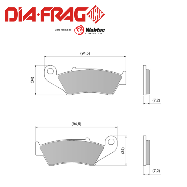 DIAFRAG LMP-294 HONDA XR-150/250 DELANTERA (CERAMICA)