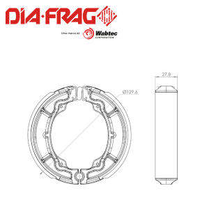 DIAFRAG BALATA FRENO JGO. SUZUKI GN-125/HJ-125 TRASERA