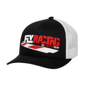 FLY JOCKEY LOWSIDE HAT BLACK/WHITE