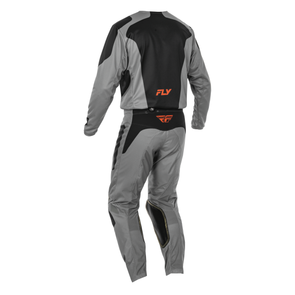 TRAJE FLY RACING KINETIC SYM GREY//ORANGE//BLACK 2025 - Imagen 2