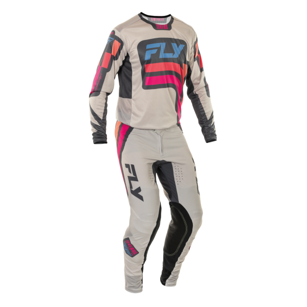 TRAJE FLY RACING LITE  S.E. VICE LIGHT GREY//PINK//CORAL 2025