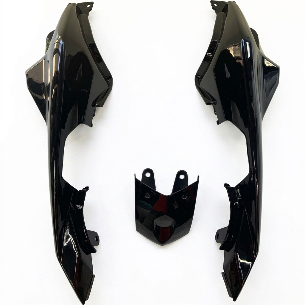 Tapas Laterales Traseras CHERRY Yamaha FZ-2.0 (Negro) - Imagen 2
