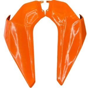Aletas Cubre Estanque CHERRY KTM Duke 250/390 (Naranjo)